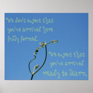 Poster de la salle de classe Croissance et prépara