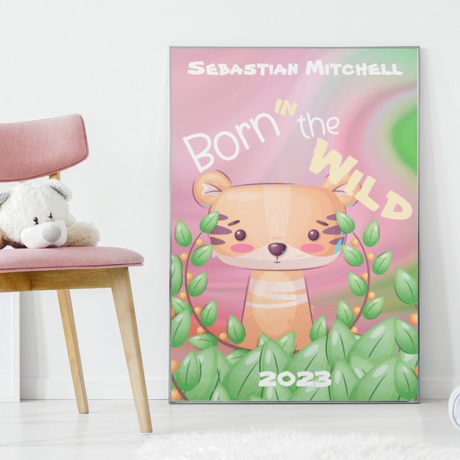 Poster de la salle des enfants en nature avec nom  (Créateur téléchargé)