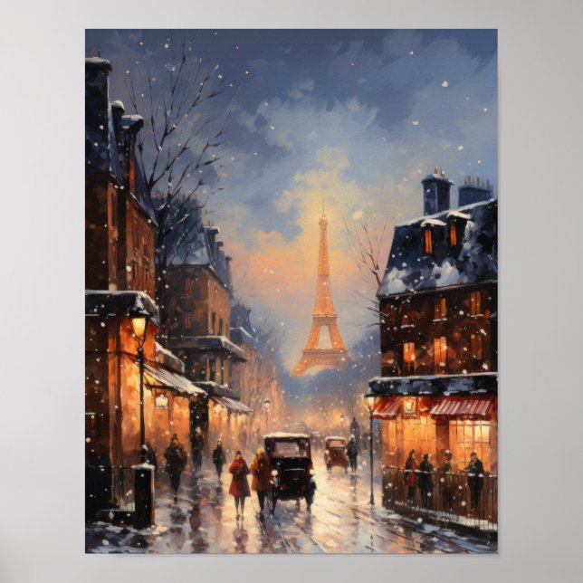 Poster de la scène d'hiver de Paris Street (Devant)