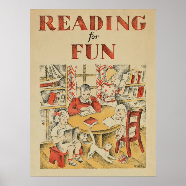 Poster de la Semaine du livre pour enfants 1935 (Devant)
