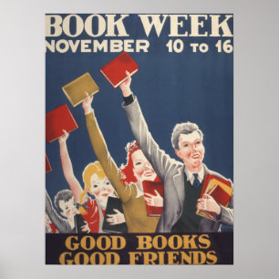 Poster de la Semaine du livre pour enfants 1940
