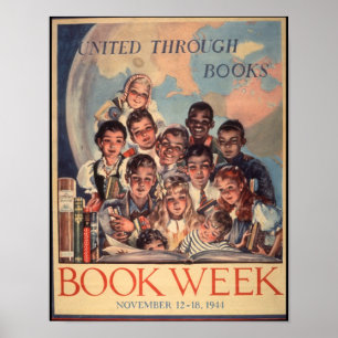 Poster de la Semaine du livre pour enfants 1944