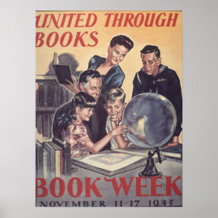 Poster de la Semaine du livre pour enfants 1945