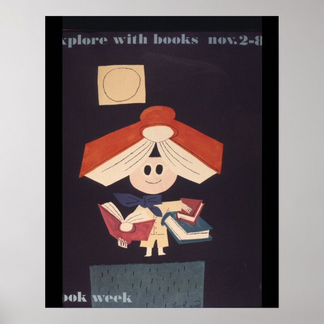 Poster de la Semaine du livre pour enfants 1958 (Devant)
