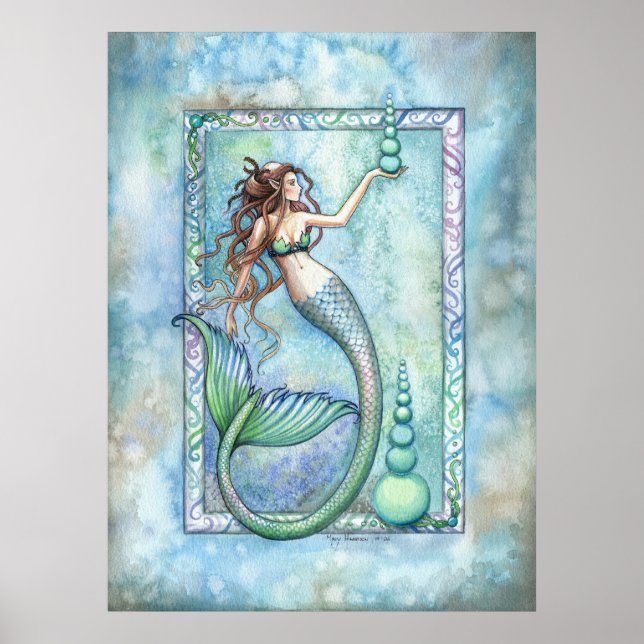 Poster de la sirène d'équilibre par Molly Harrison (Devant)