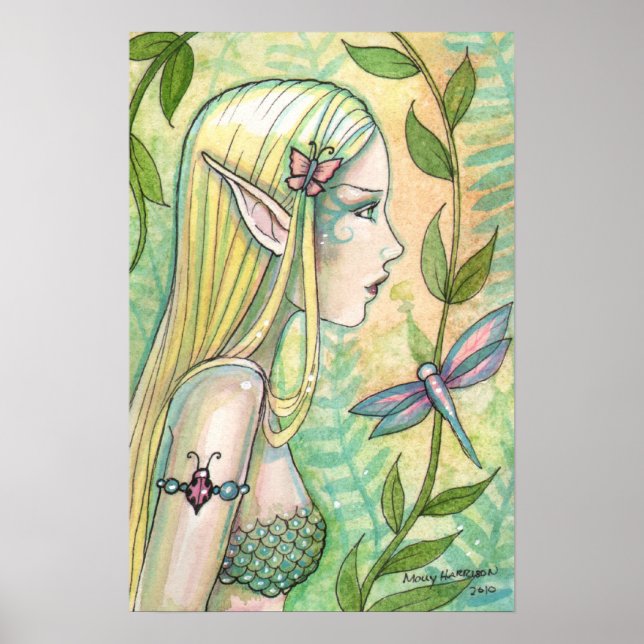Poster de la Sirène Tranquille par Molly Harrison (Devant)