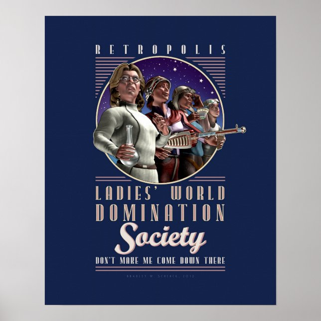Poster de la Société mondiale de Domination pour f (Devant)