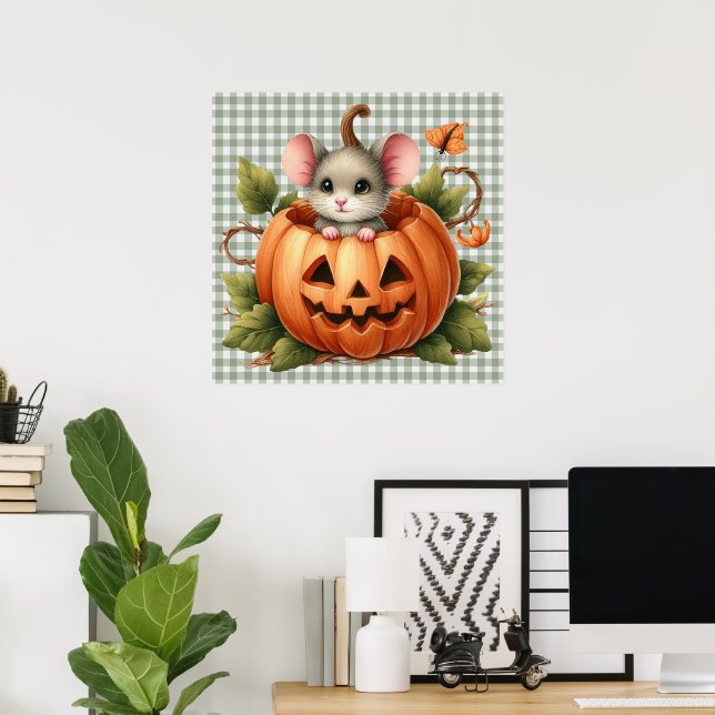Poster de la souris d'Halloween (Bureau à domicile)