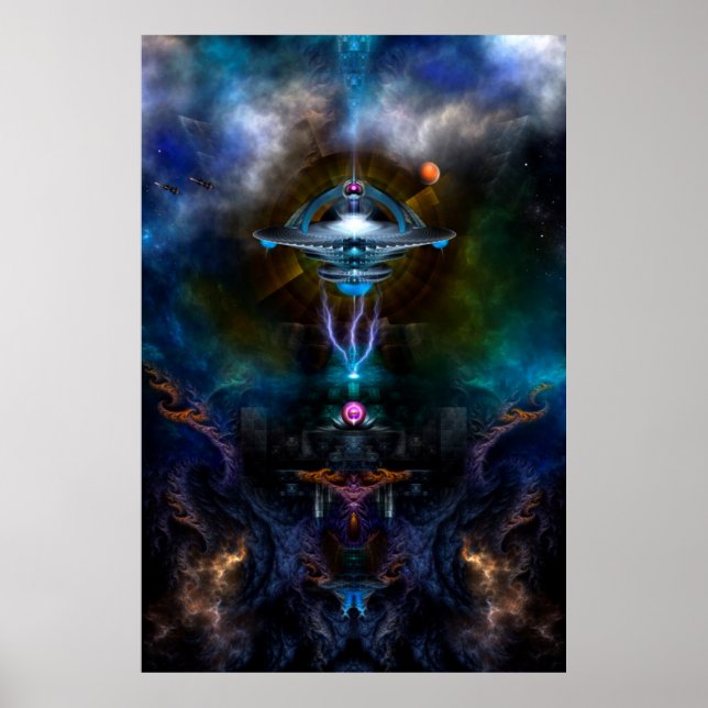 Poster de la station spatiale Ansarious Wall (Devant)