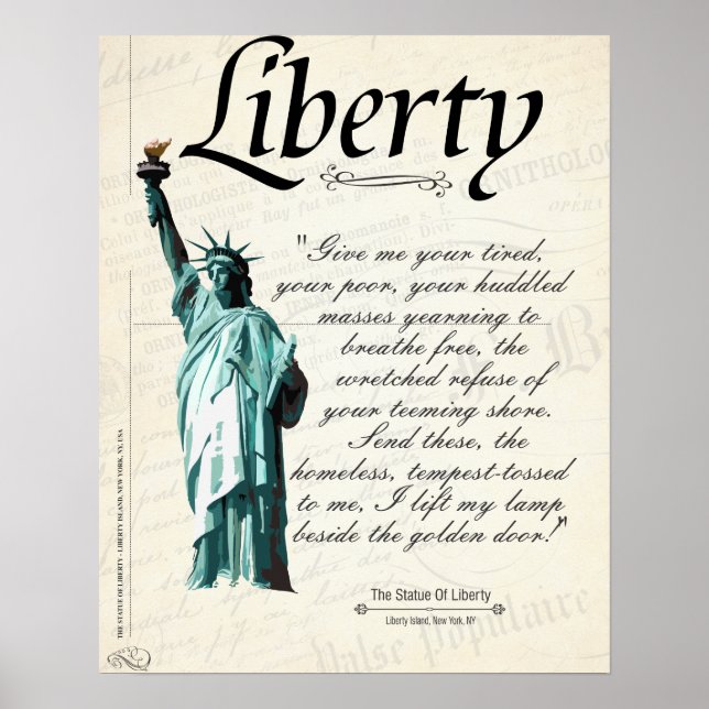 Poster de la Statue de la Liberté (Devant)