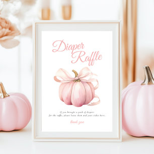 Poster de la table des enseignes citrouille Pink B