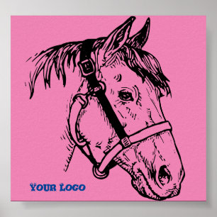 Poster de la tête du cheval