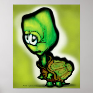 Poster de la tortue des bébés