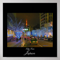 Poster de la Tour de Tokyo au Japon