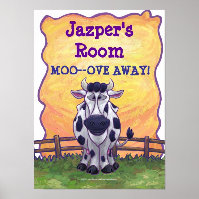 Poster de la vache My Room (Devant)