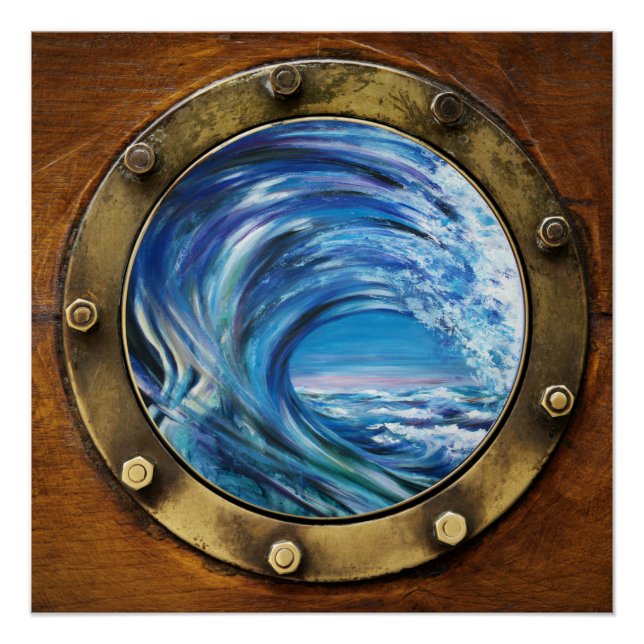 Poster de la vague de hublots (Devant)