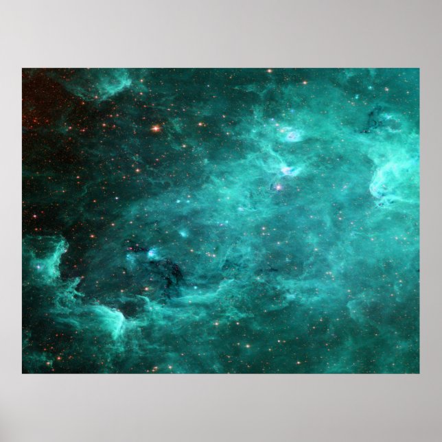 Poster de la valeur Turquoise Nebula en Amérique d (Devant)