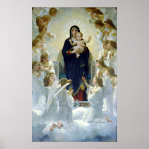 Poster de la Vierge aux anges de Bougeureau