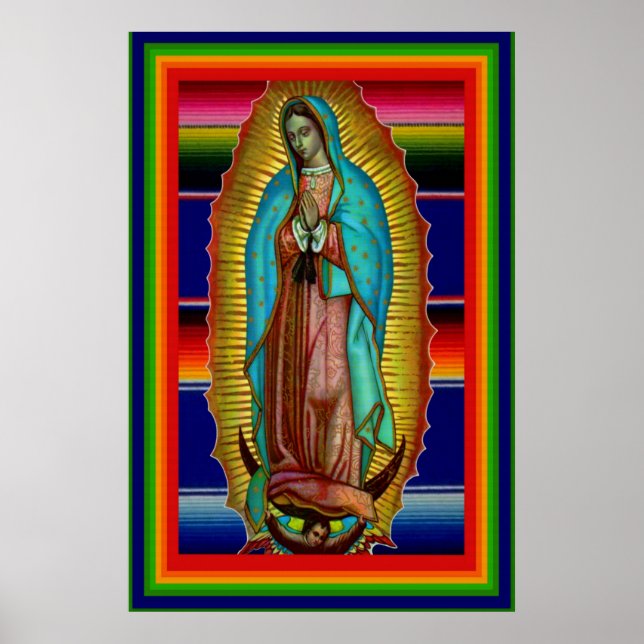 Poster de la Vierge Marie de Guadalupe Zarape (Devant)