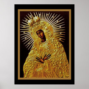 Poster de la Vierge Noire dans la prière