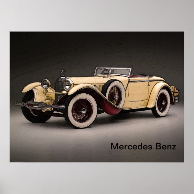 Poster de la voiture Vintage (Devant)