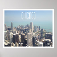 Poster de la vue aérienne de Chicago