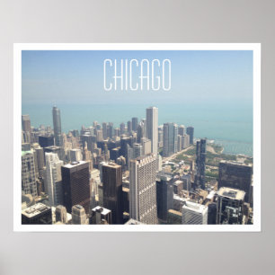 Poster de la vue aérienne de Chicago