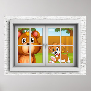 Poster de la vue de fenêtre