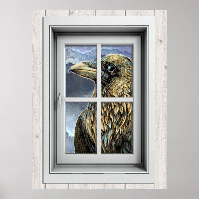 Poster de la vue de fenêtre (Devant)