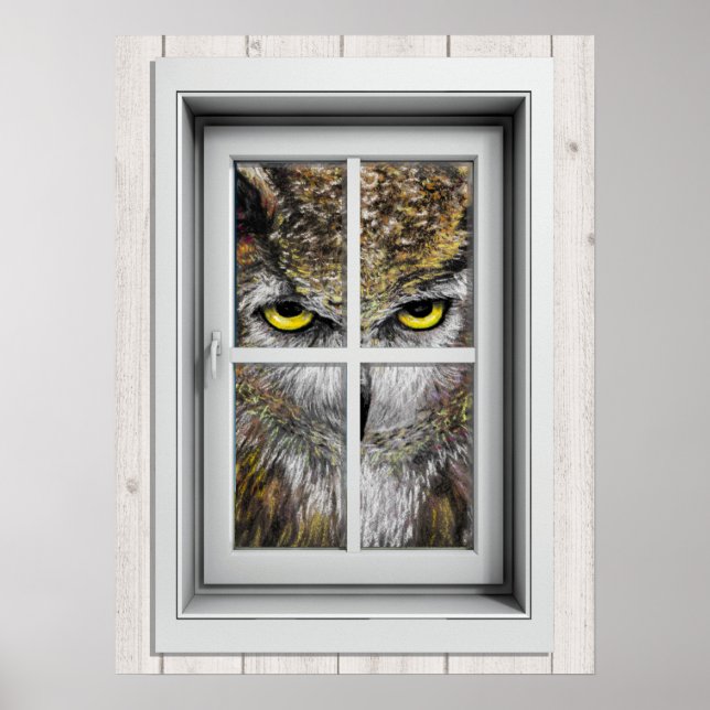 Poster de la vue de fenêtre (Devant)