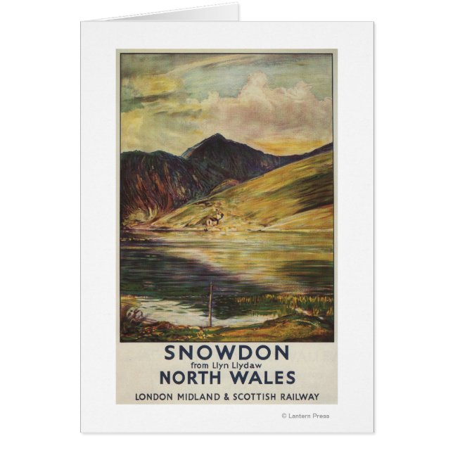 Poster de la vue de la montagne de Snowdon (Devant)