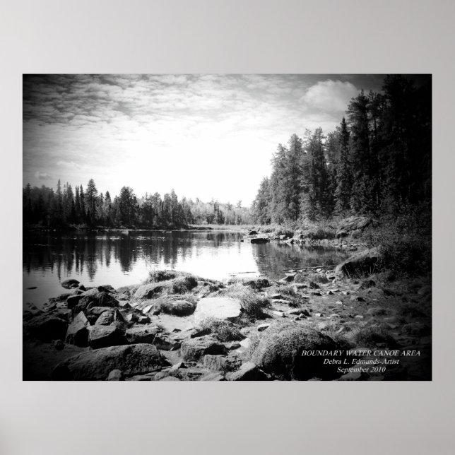 Poster de la zone de canot de la limite de l'eau (Devant)