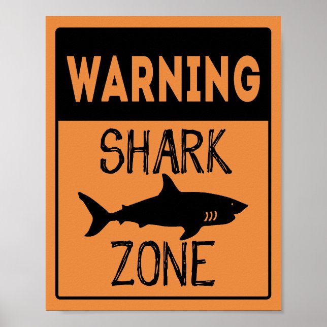Poster de la zone de requin (Devant)
