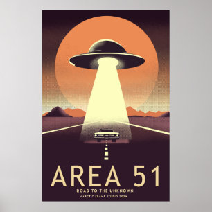Poster de la zone de rosée rétro 51