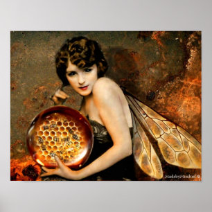 Poster de l'abeille foncée