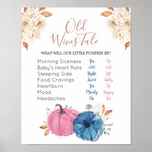 Poster de l'affiche Blush Pink & Navy Citrouille O
