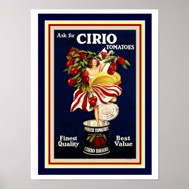Poster de l'affiche Cappiello-Cirio Tomates 12 x 1 (Devant)