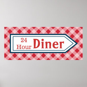 Poster de l'affiche d'art vintage Kitchen Diner