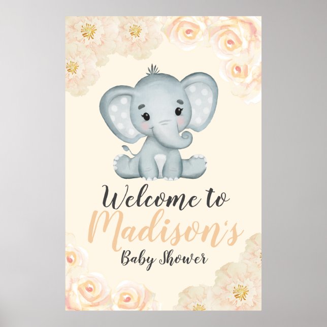 Poster de l'Affiche de bienvenue de l'éléphant de  (Devant)
