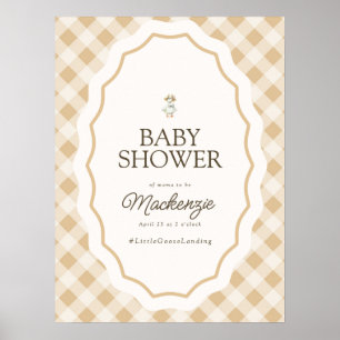 Poster de l'Affiche de bienvenue du Baby shower En