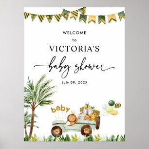 Poster de l'Affiche de bienvenue du Baby shower Sa