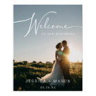Poster de l'Affiche de bienvenue mariage avec phot