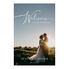 Poster de l'Affiche de bienvenue mariage avec phot