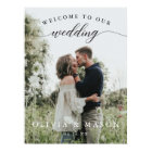 Poster de l'Affiche de bienvenue mariage avec phot