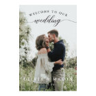 Poster de l'Affiche de bienvenue mariage avec phot