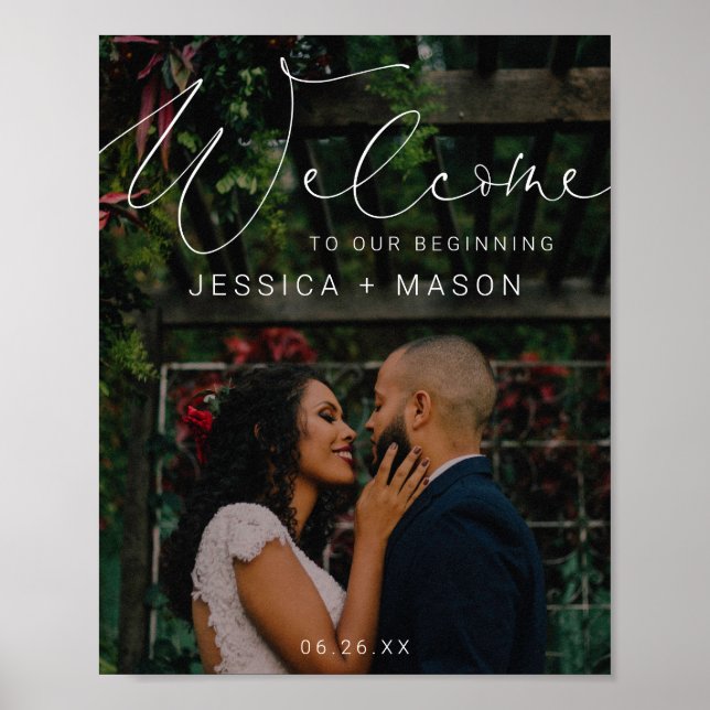 Poster de l'Affiche de bienvenue Mariage de la pho (Devant)
