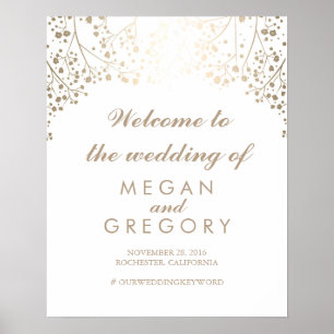 Poster de l'Affiche de bienvenue Mariage de la res