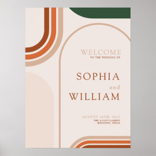Poster de l'Affiche de bienvenue Mariage en Arche 