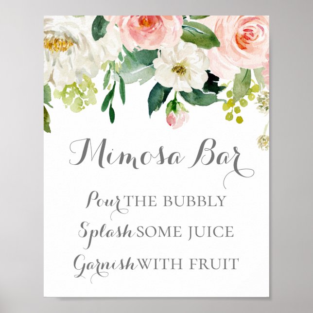 Poster de l'affiche de la barre de Mimosa en rose  (Devant)