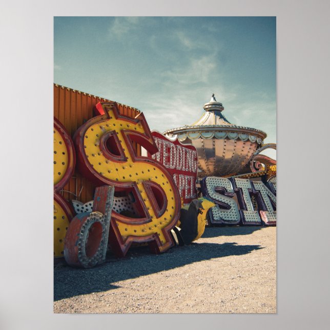 Poster de l'affiche des signes Neon du casino de L (Devant)